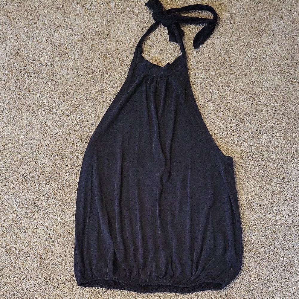 Chic Black Halter Tank Top